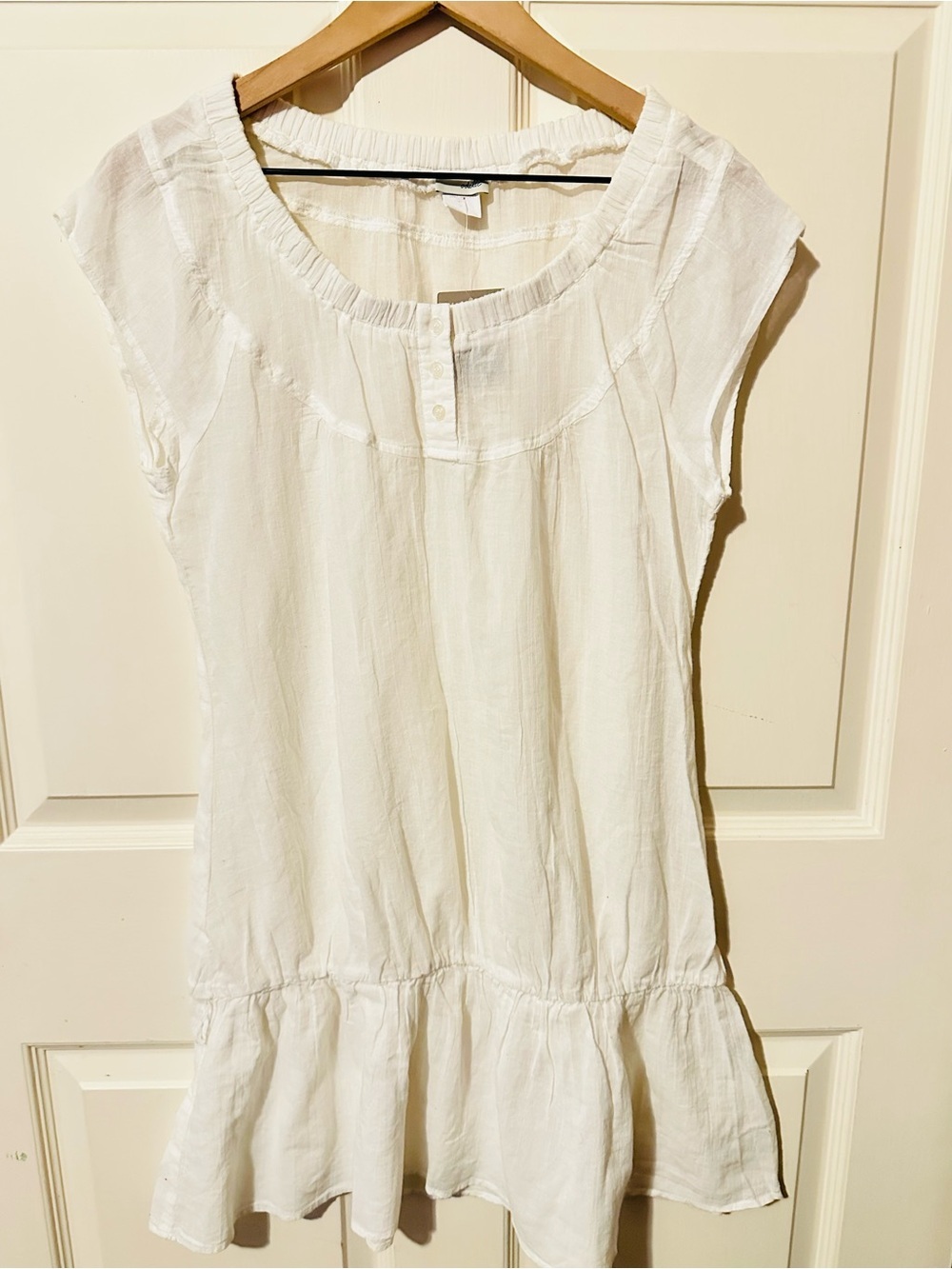 Anthropologie | Top | Odille Ivory Light Cotton Top